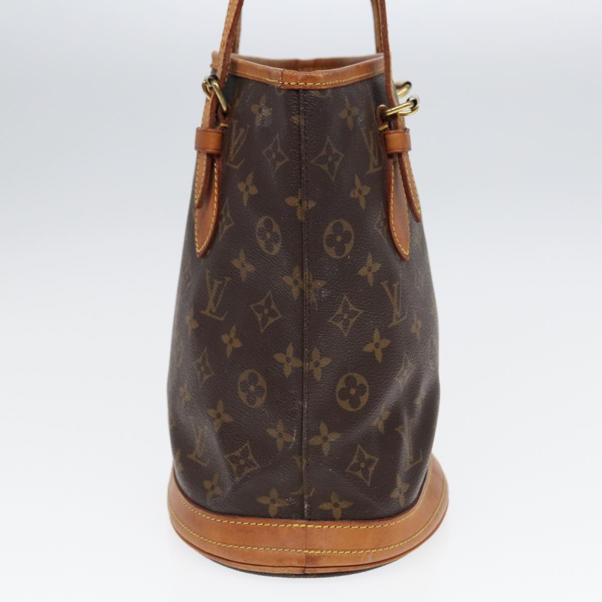 LOUIS VUITTON Monogram Bucket PM Shoulder Bag M42238 LV Auth 85149