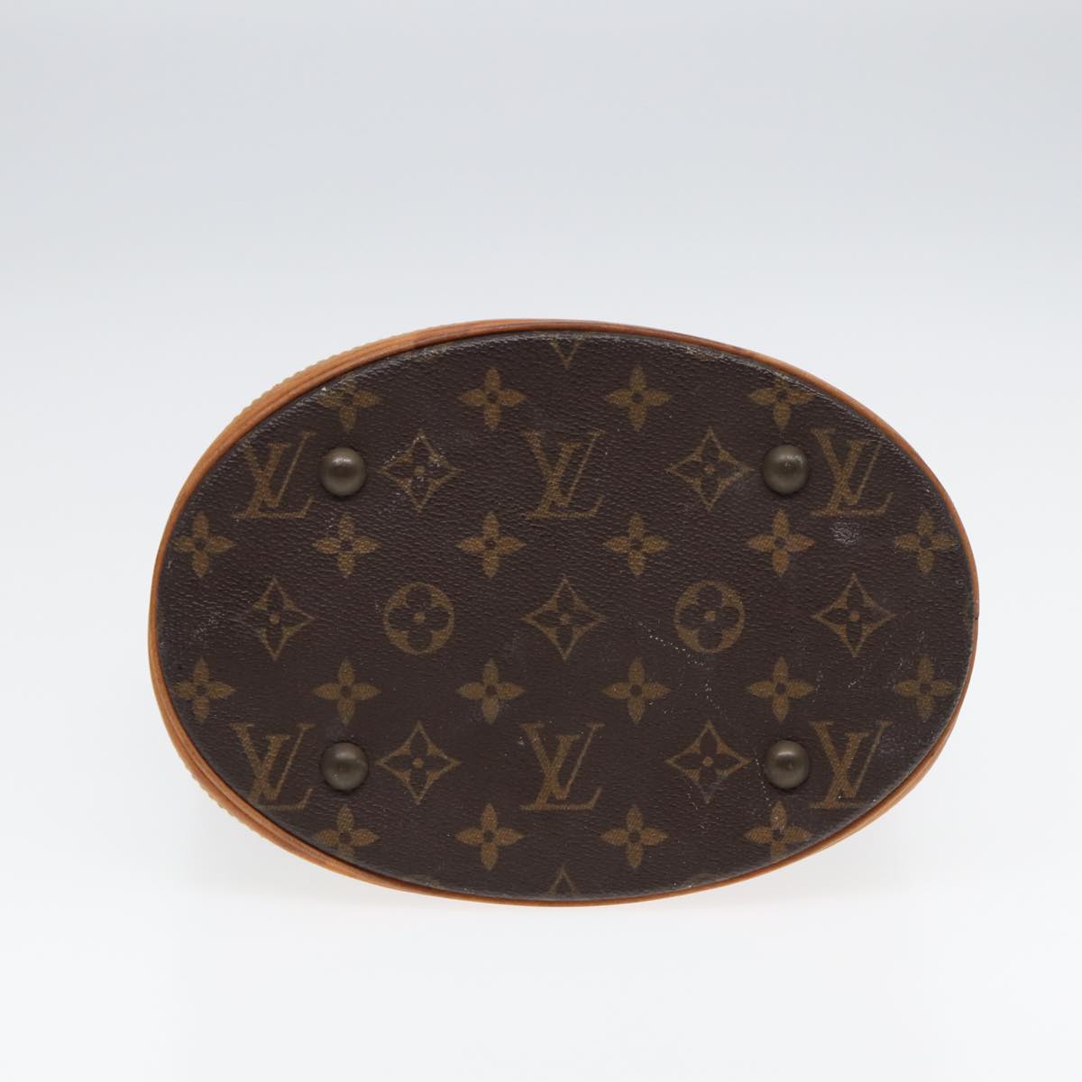 LOUIS VUITTON Monogram Bucket PM Shoulder Bag M42238 LV Auth 85149