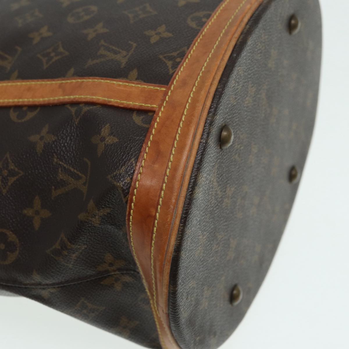 LOUIS VUITTON Monogram Bucket GM Shoulder Bag M42236 LV Auth 85151