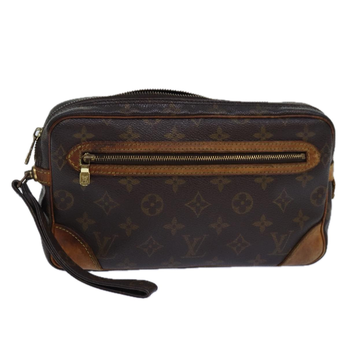 LOUIS VUITTON Monogram Marly Dragonne GM Clutch Bag M51825 LV Auth 85152