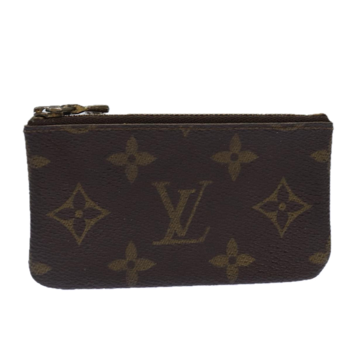 LOUIS VUITTON Monogram Pochette Cles Coin Purse M62650 LV Auth 85158