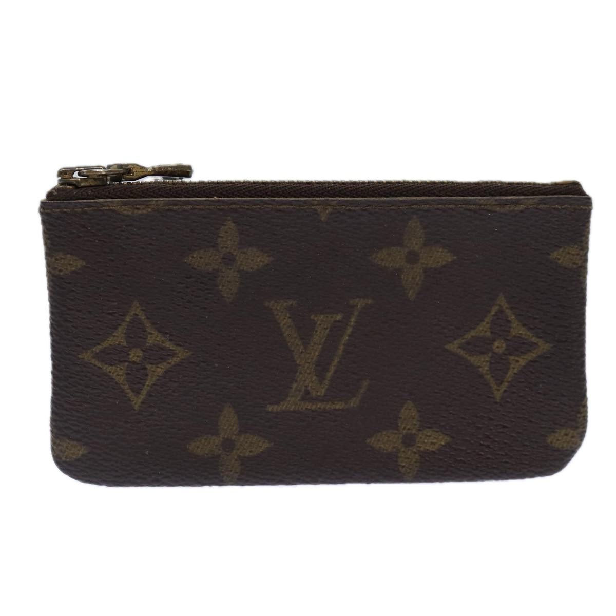 LOUIS VUITTON Monogram Pochette Cles Coin Purse M62650 LV Auth 85158