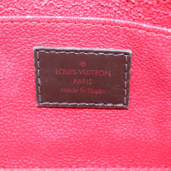 LOUIS VUITTON Damier Ebene Pochette Cosmetic PM Pouch N47516 LV Auth 85176