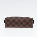 LOUIS VUITTON Damier Ebene Pochette Cosmetic PM Pouch N47516 LV Auth 85176-6