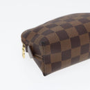 LOUIS VUITTON Damier Ebene Pochette Cosmetic PM Pouch N47516 LV Auth 85176-14