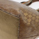 GUCCI GG Crystal Tote Bag Gold 131230 Auth 85181-9