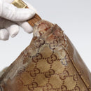 GUCCI GG Crystal Tote Bag Gold 131230 Auth 85181-10