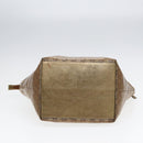 GUCCI GG Crystal Tote Bag Gold 131230 Auth 85181-5