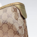GUCCI GG Crystal Tote Bag Gold Beige 197953 Auth 85182-10