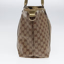 GUCCI GG Crystal Tote Bag Gold Beige 197953 Auth 85182-3