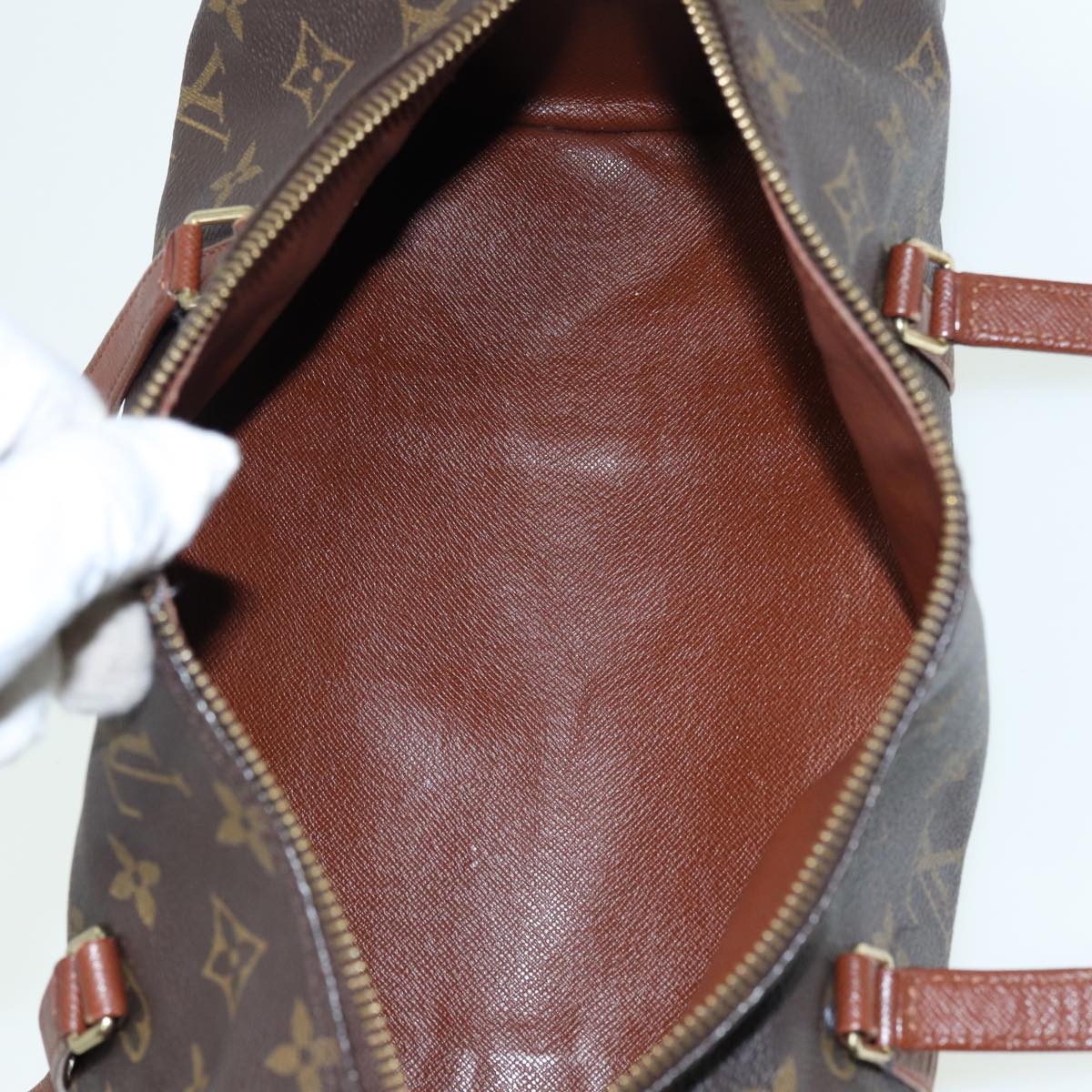 LOUIS VUITTON Monogram Papillon 30 Hand Bag M51385 LV Auth 85200