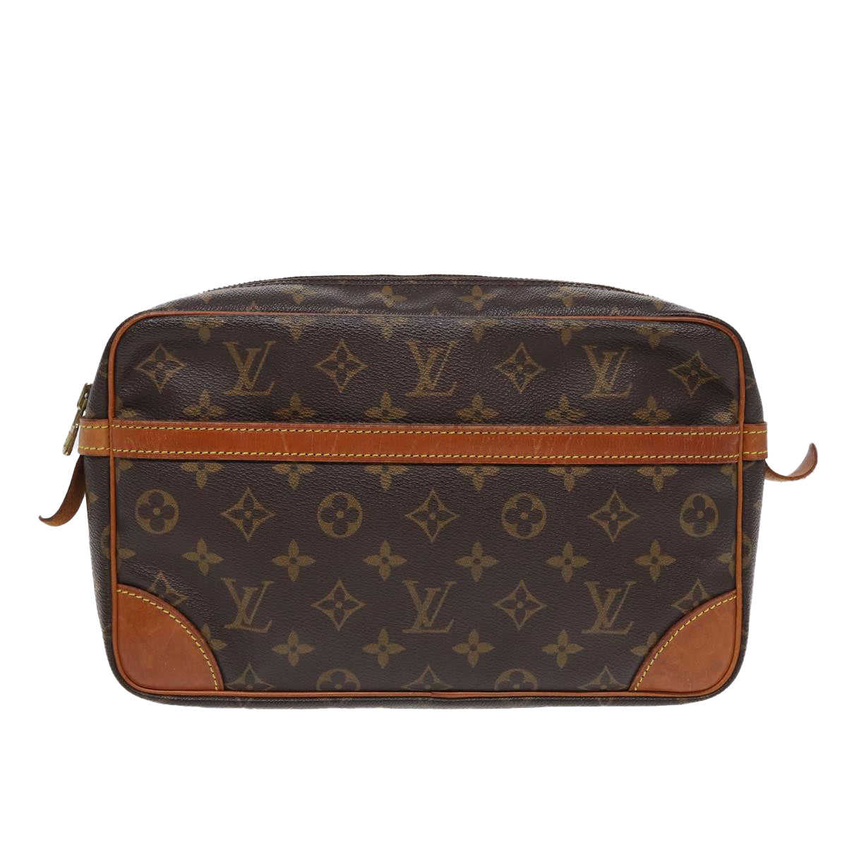 LOUIS VUITTON Monogram Compiegne 28 Clutch Bag M51845 LV Auth 85214