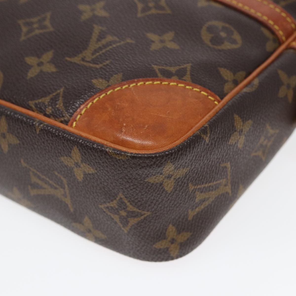 LOUIS VUITTON Monogram Compiegne 28 Clutch Bag M51845 LV Auth 85214