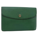 LOUIS VUITTON Epi Montaigne 23 Clutch Bag Green M52664 LV Auth 85216-1