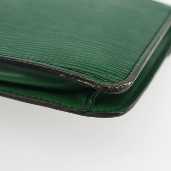 LOUIS VUITTON Epi Montaigne 23 Clutch Bag Green M52664 LV Auth 85216