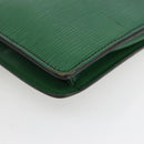 LOUIS VUITTON Epi Montaigne 23 Clutch Bag Green M52664 LV Auth 85216-11