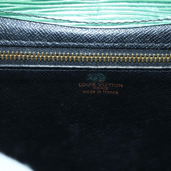 LOUIS VUITTON Epi Montaigne 23 Clutch Bag Green M52664 LV Auth 85216
