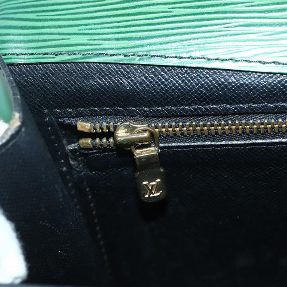 LOUIS VUITTON Epi Montaigne 23 Clutch Bag Green M52664 LV Auth 85216