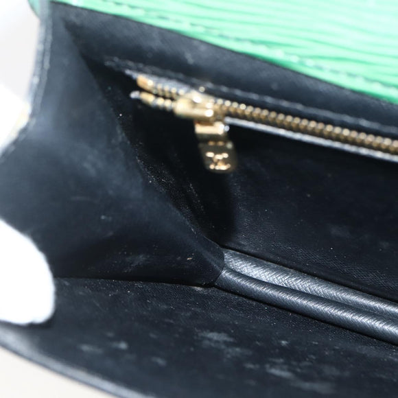 LOUIS VUITTON Epi Montaigne 23 Clutch Bag Green M52664 LV Auth 85216