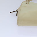 PRADA Hand Bag Nylon Gold Beige Auth 85224-14