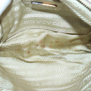 PRADA Handtasche Nylon Gold Beige Auth 85224-11