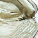 PRADA Handtasche Nylon Gold Beige Auth 85224-18