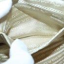 PRADA Hand Bag Nylon Gold Beige Auth 85224-20