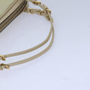 PRADA Hand Bag Nylon Gold Beige Auth 85224-7