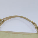 PRADA Hand Bag Nylon Gold Beige Auth 85224-8