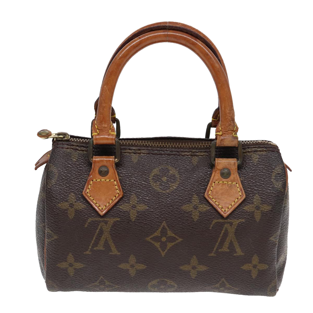 LOUIS VUITTON Monogram Mini Speedy Hand Bag M41534 LV Auth 85234