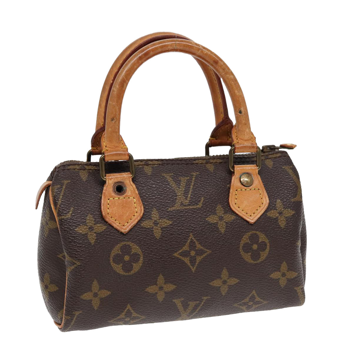 LOUIS VUITTON Monogram Mini Speedy Hand Bag M41534 LV Auth 85235