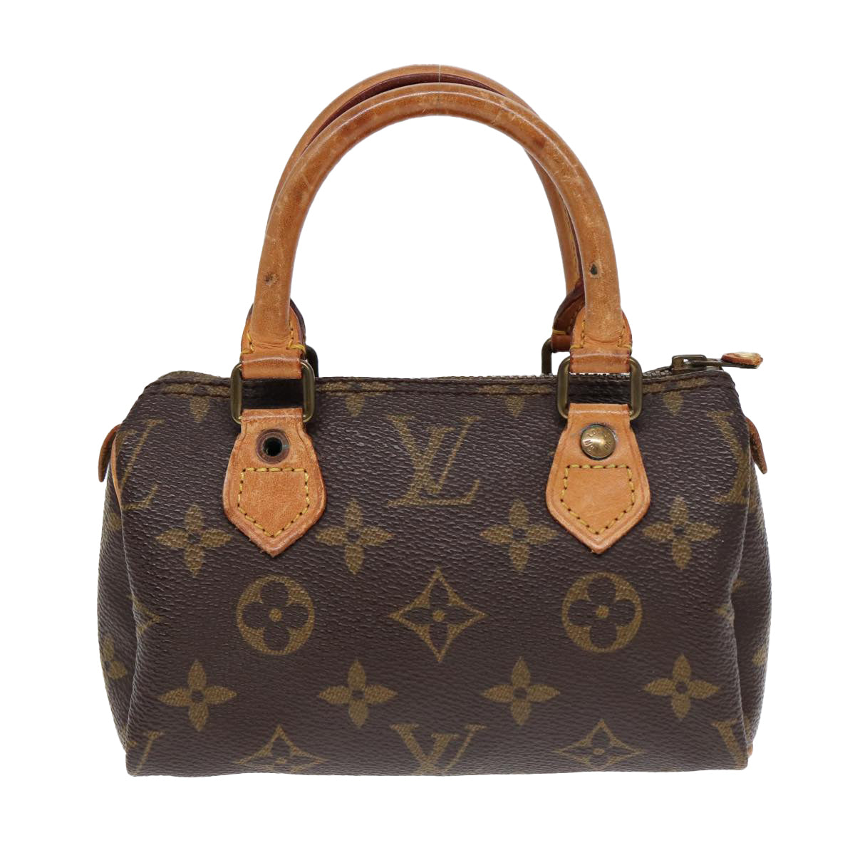 LOUIS VUITTON Monogram Mini Speedy Hand Bag M41534 LV Auth 85235