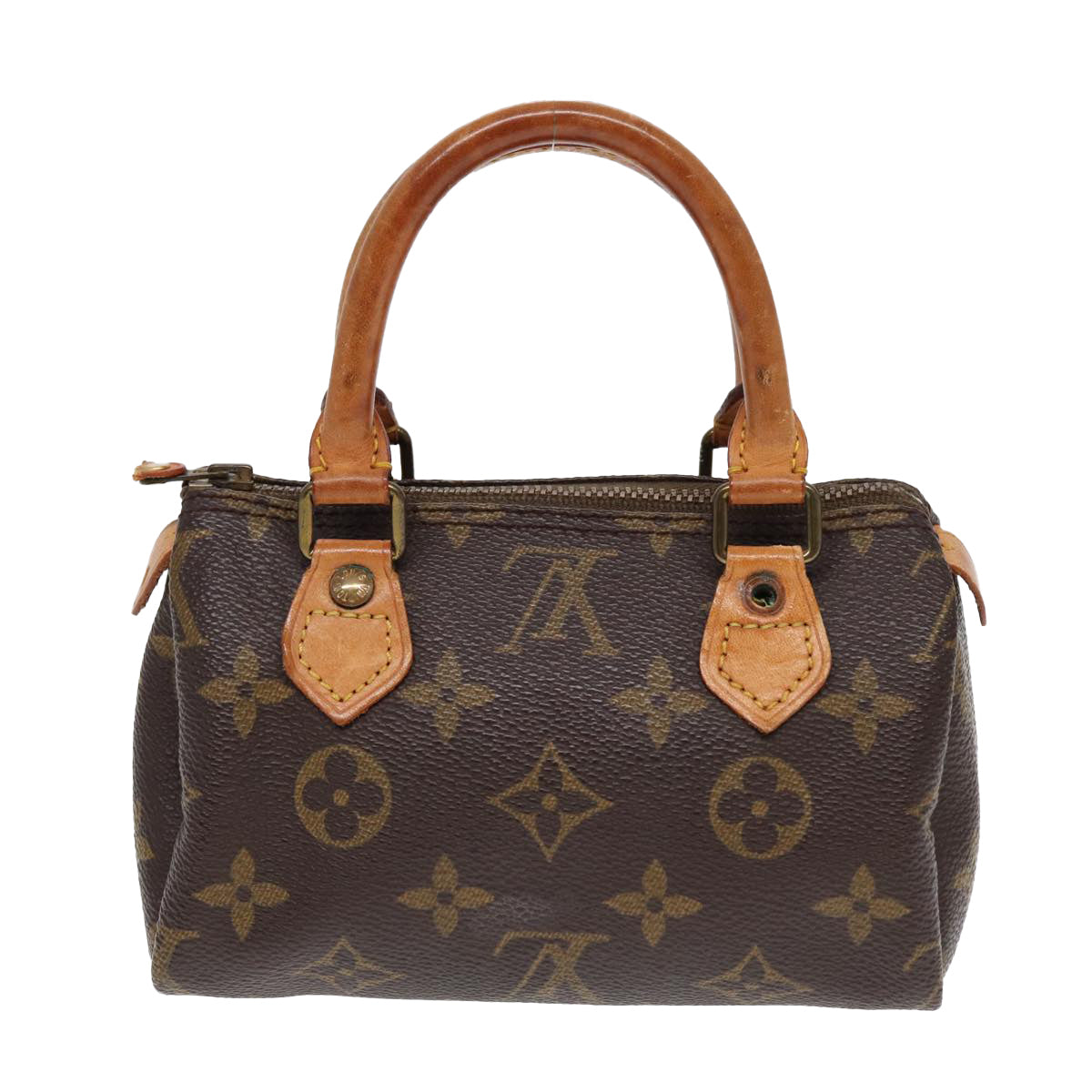 LOUIS VUITTON Monogram Mini Speedy Hand Bag M41534 LV Auth 85235