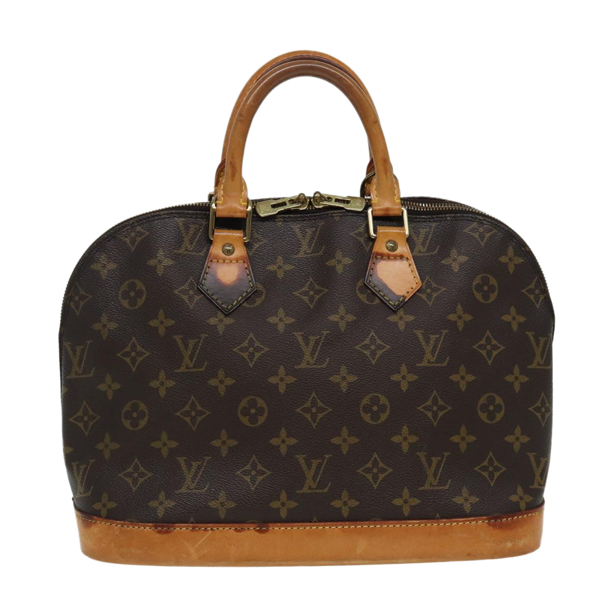 LOUIS VUITTON Monogram Alma Hand Bag M51130 LV Auth 85239