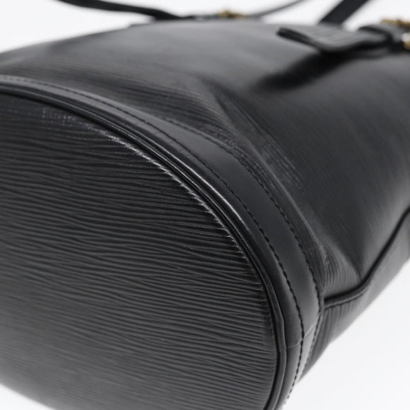 LOUIS VUITTON Epi Bucket PM Shoulder Bag Black M58992 LV Auth 85250