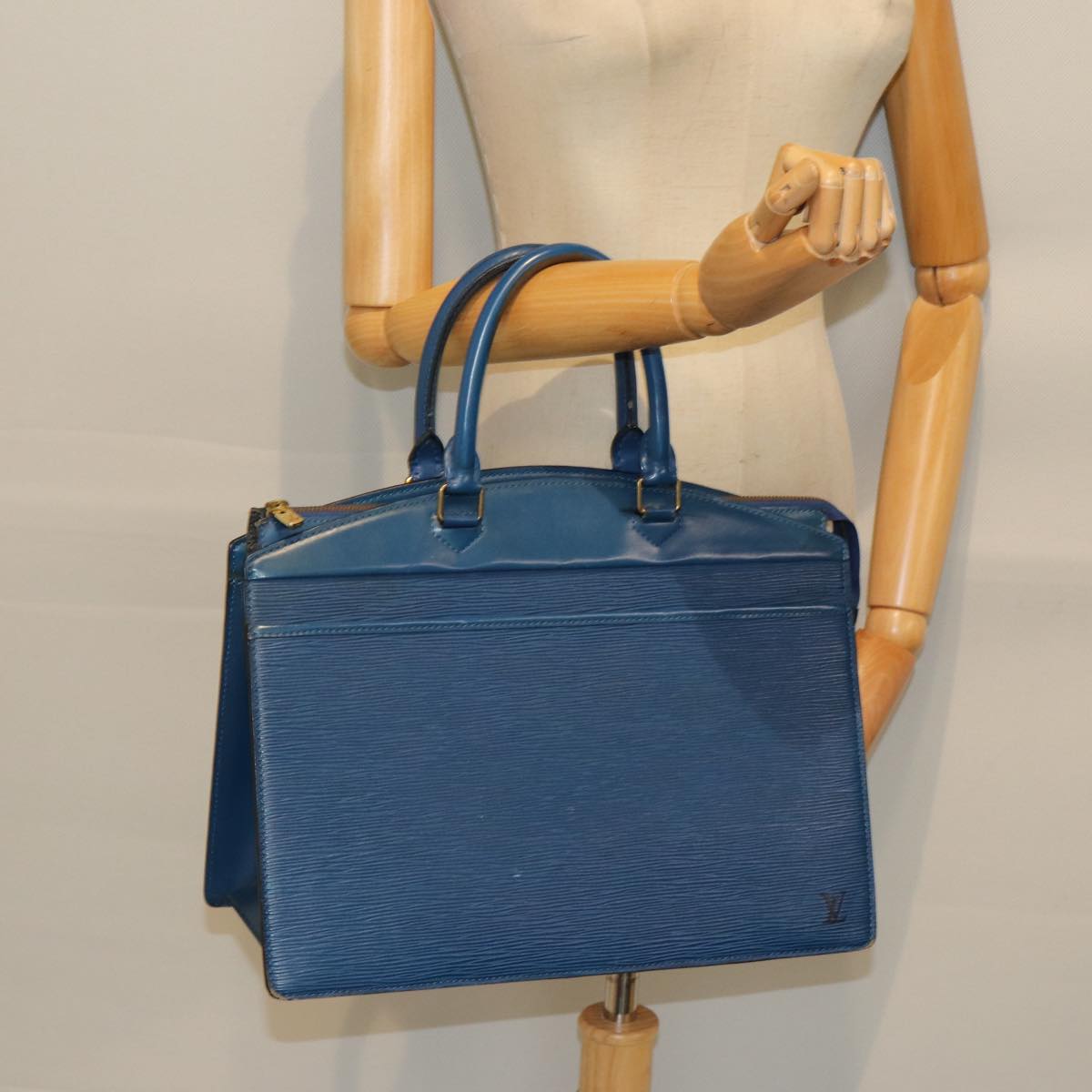 LOUIS VUITTON Epi Riviera Hand Bag Blue M48185 LV Auth 85252