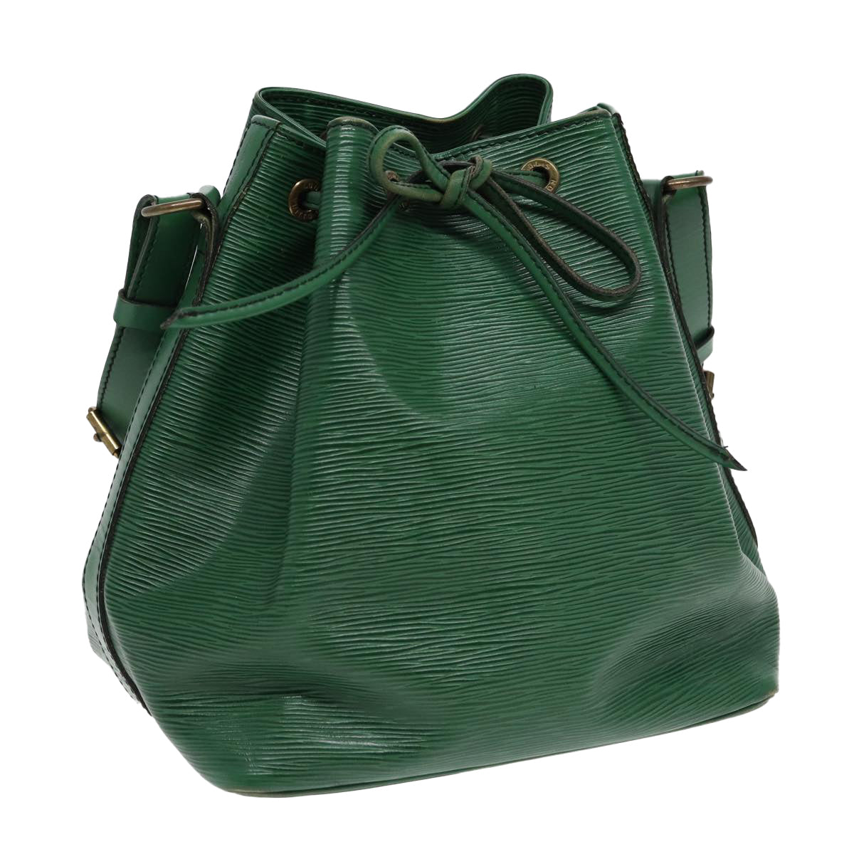 LOUIS VUITTON Epi Petit Noe Shoulder Bag Green M44102 LV Auth 85261