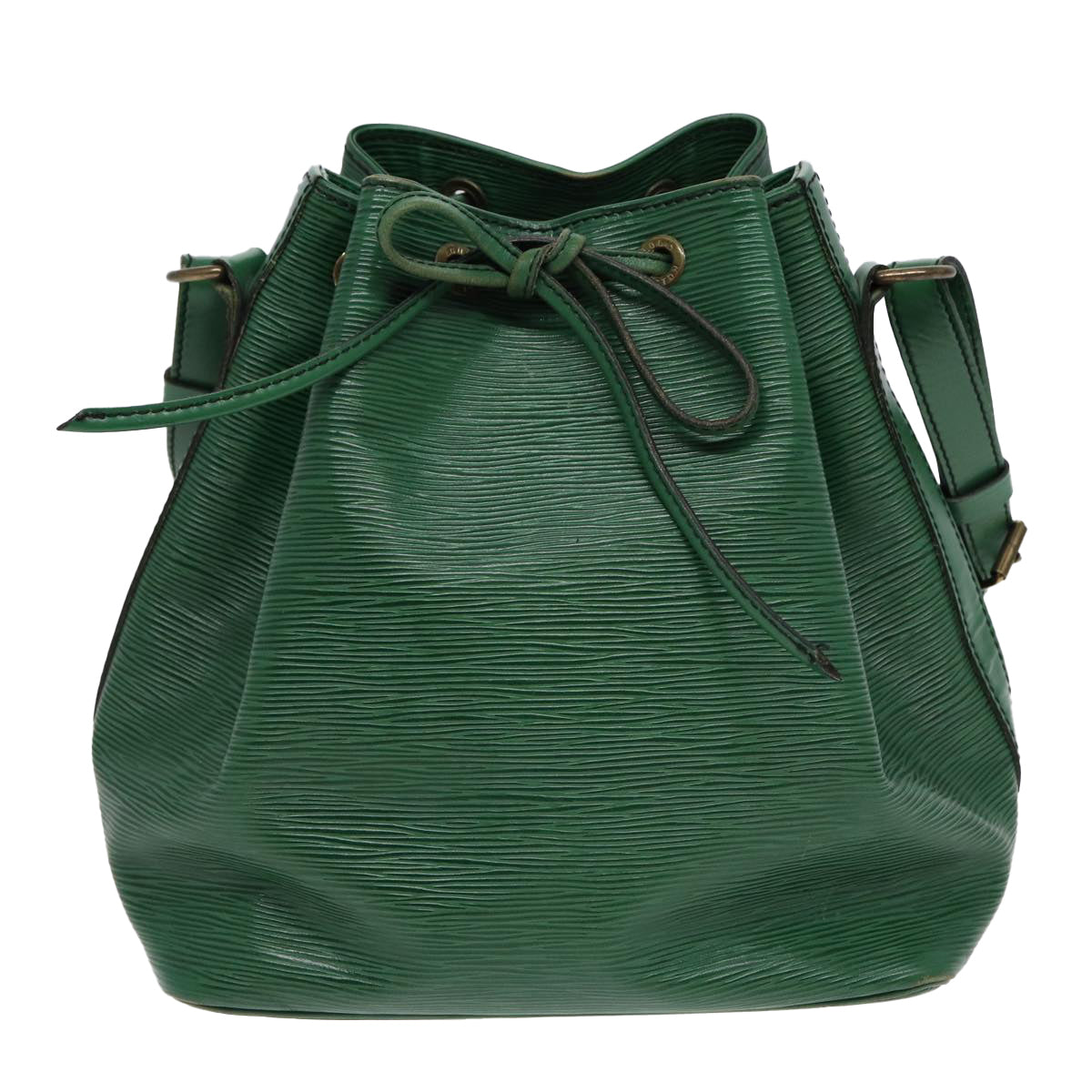 LOUIS VUITTON Epi Petit Noe Shoulder Bag Green M44102 LV Auth 85261