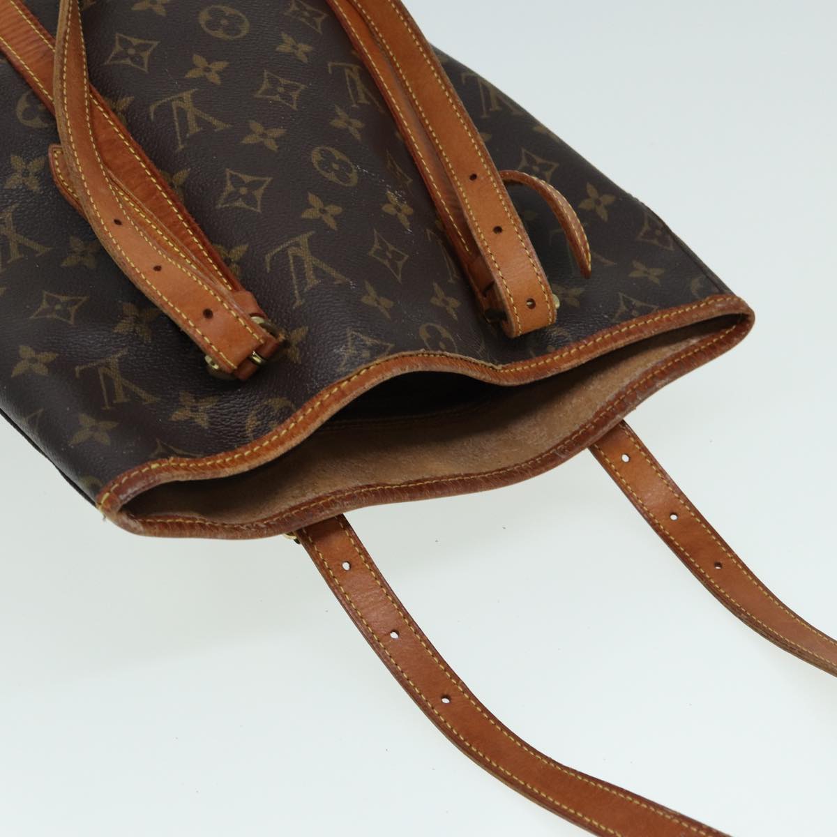 LOUIS VUITTON Monogram Bucket GM Shoulder Bag M42236 LV Auth 85263