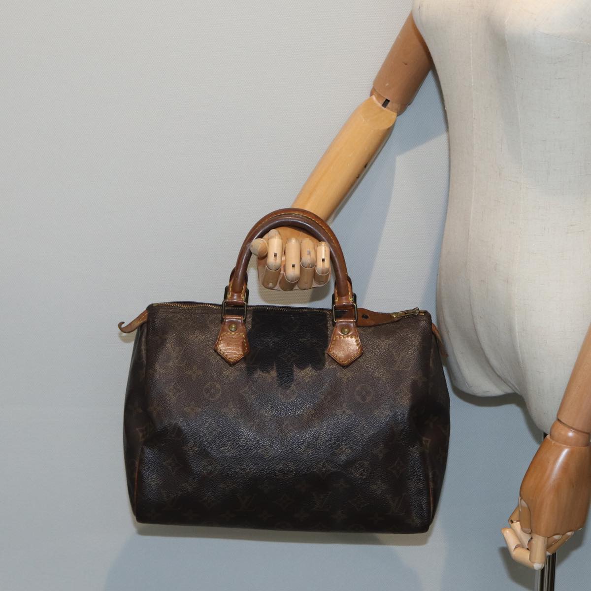 LOUIS VUITTON Monogram Speedy 30 Hand Bag M41526 LV Auth 85269