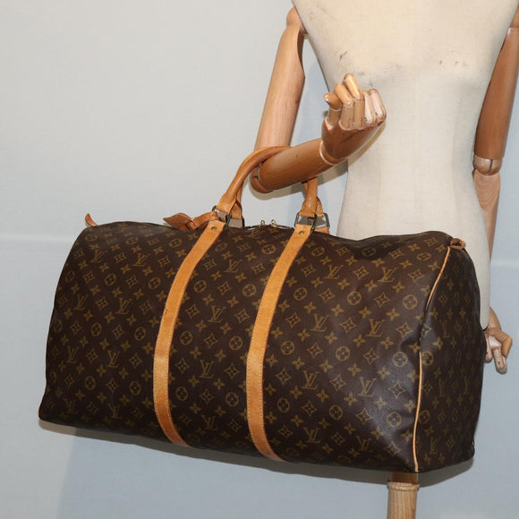LOUIS VUITTON Monogram Keepall 60 Boston Bag M41422 LV Auth 85275