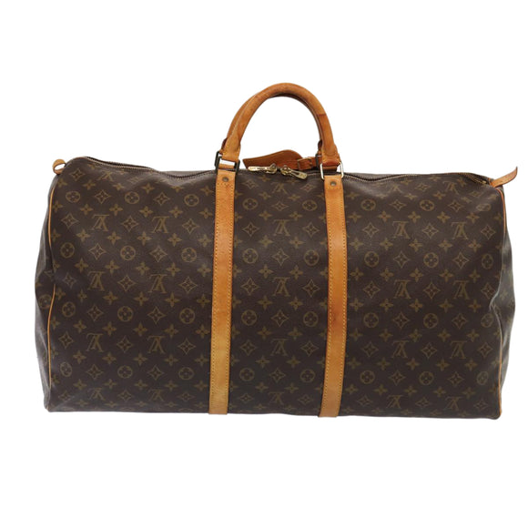 LOUIS VUITTON Monogram Keepall 60 Boston Bag M41422 LV Auth 85275