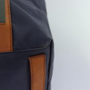 GUCCI Tote Bag Nylon Khaki Silver Auth 85282-15