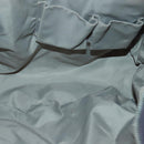 GUCCI Tote Bag Nylon Khaki Silver Auth 85282-10