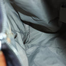 GUCCI Tote Bag Nylon Khaki Silver Auth 85282-20