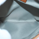 GUCCI Tote Bag Nylon Khaki Silver Auth 85282-29