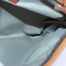 GUCCI Tote Bag Nylon Khaki Silver Auth 85282-30