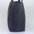 GUCCI Tote Bag Nylon Khaki Silver Auth 85282-3