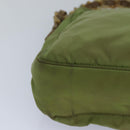 PRADA Shoulder Bag Nylon Khaki Auth 85288-14