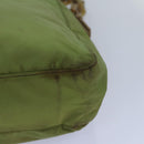 PRADA Shoulder Bag Nylon Khaki Auth 85288-9